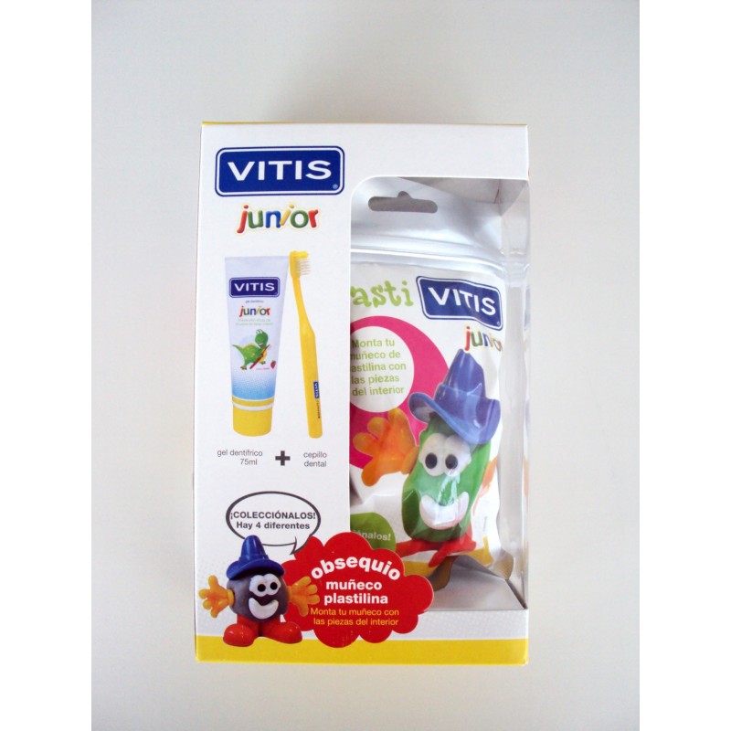 Pack Vitis Junior Cepillo + Gel 75ml + Muñeco