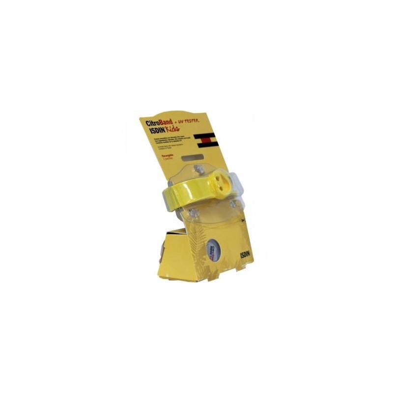 Isdin Citroband Kids Pulsera antimosquitos recargable con una pastilla + 1 recambio +UV tester