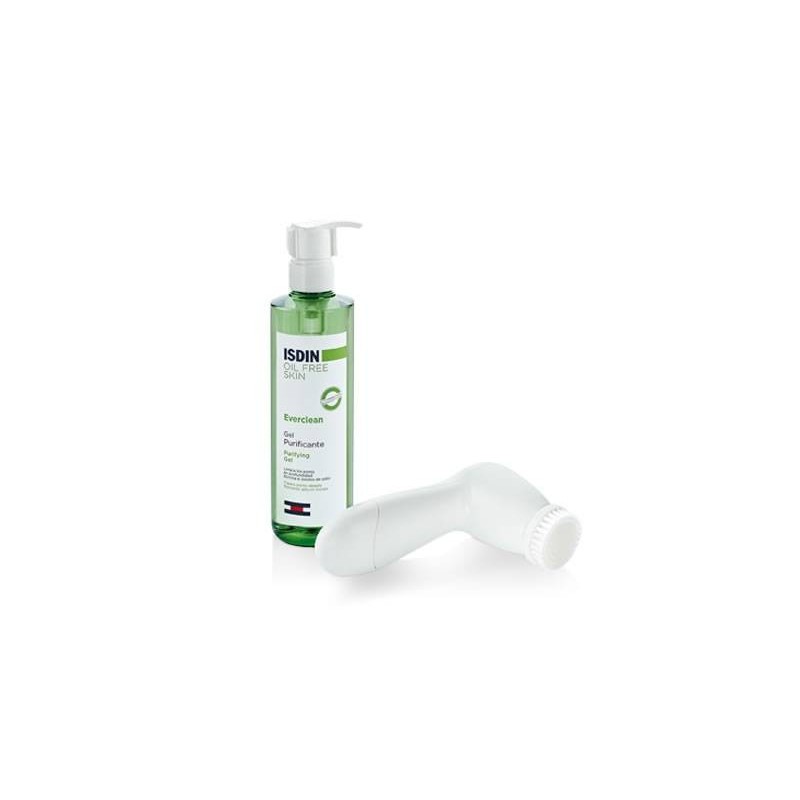 Isdin Everclean gel purificante 240 ml  Facial Brush pack
