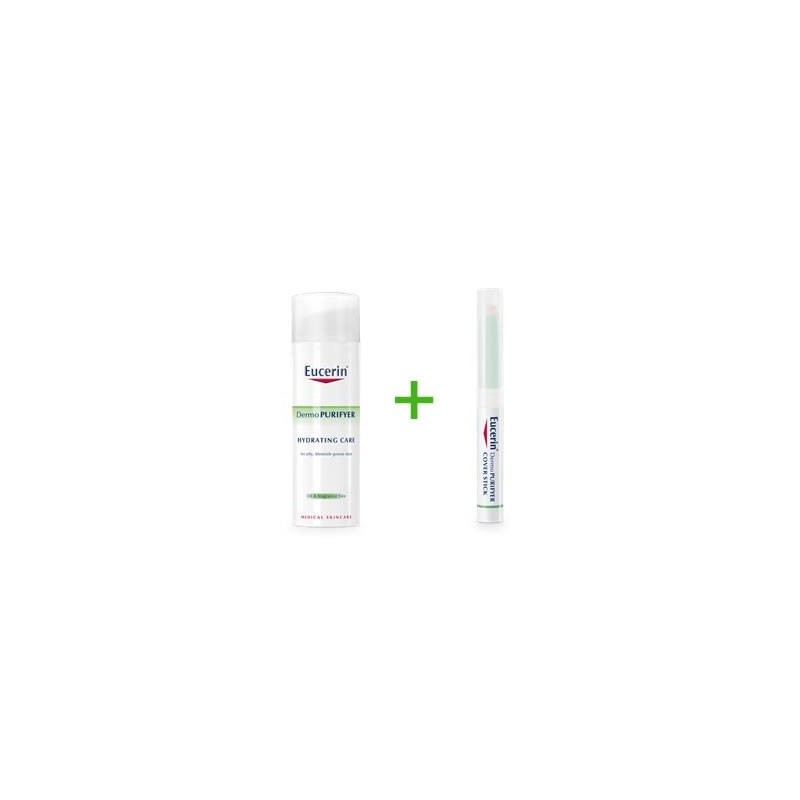 Eucerin Dermopuriyer cuidado hidratante 50 ml + Dermopurifiyer stick 2