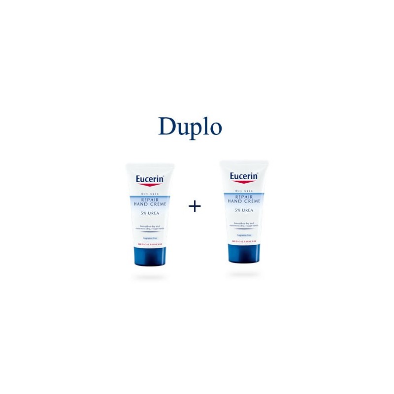 Eucerin crema de manos Reparadora con Urea duplo 2x75 ml