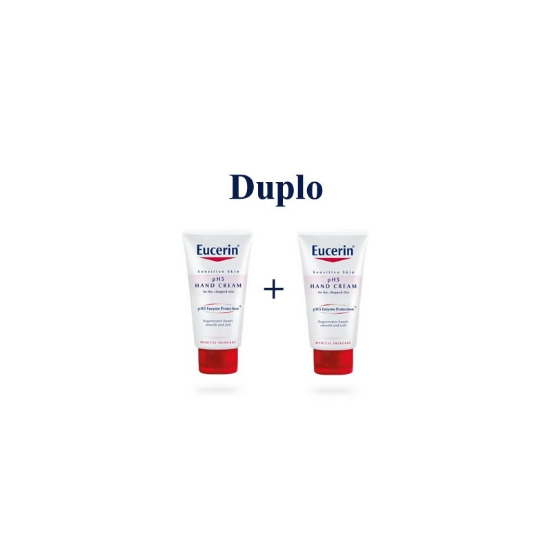 Eucerin pH5 crema de manos duplo 2x75 ml