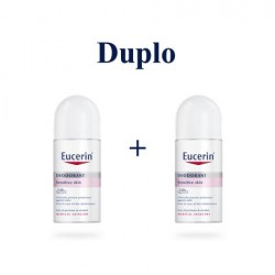 Eucerin desodorante piel sensible roll-on 24 horas duplo 2x50 ml