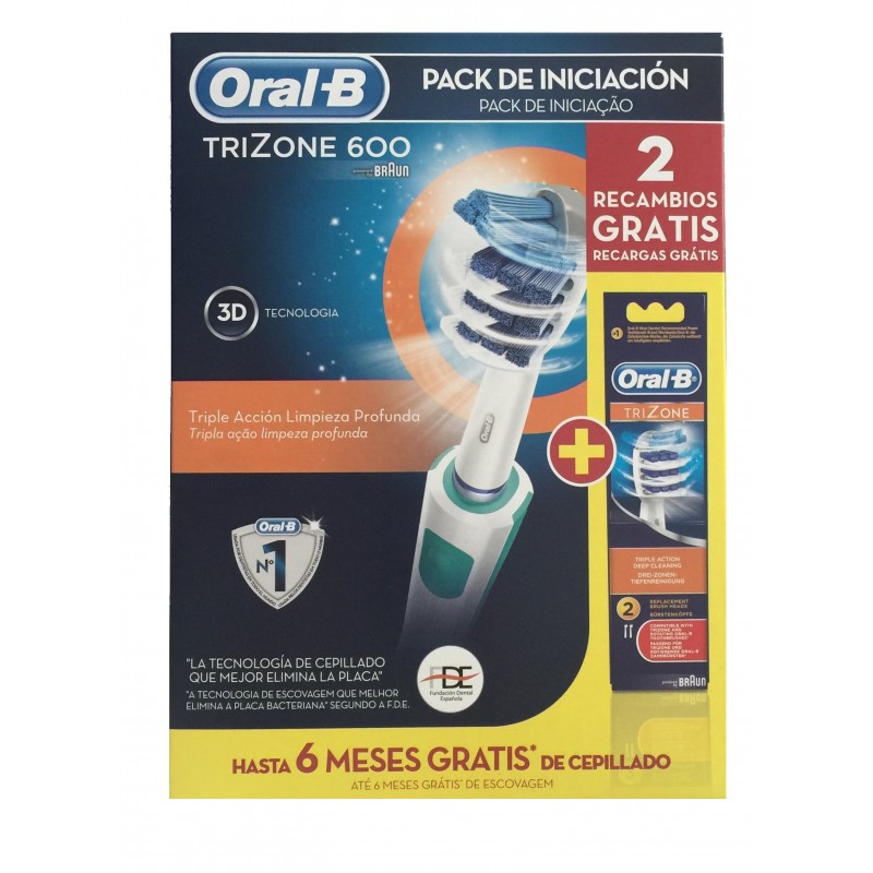 Oral B Trizone 600 pack cepillo de dientes + 2 recambios