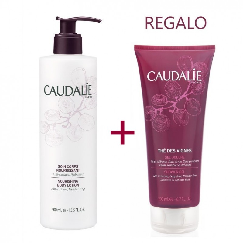 Caudalie pack corporal Tratamiento hidratante corporal 250 ml + regalo gel de baño 200 ml