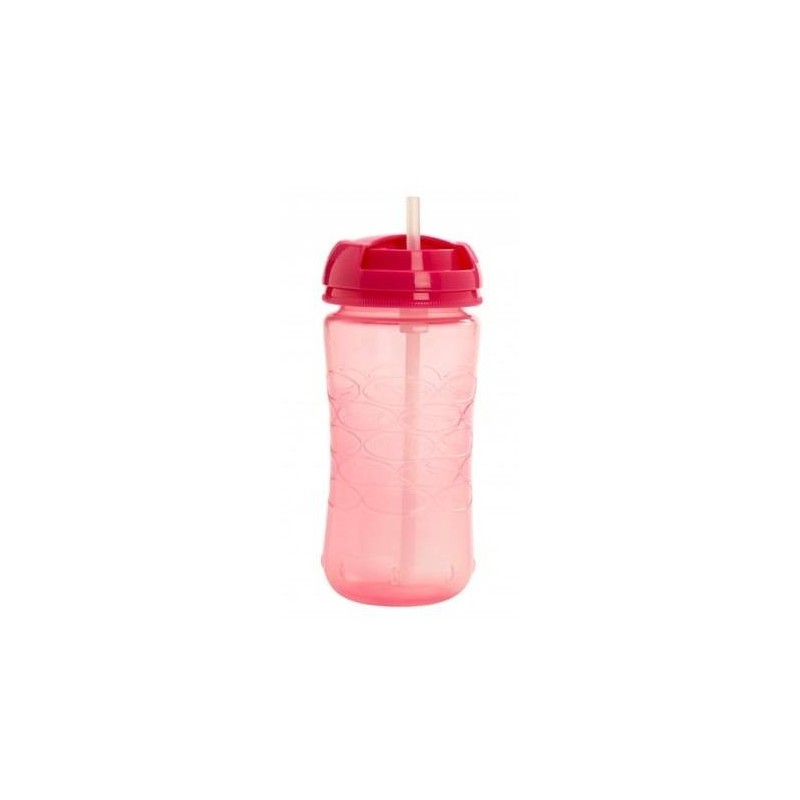 Dr. Brown´s vaso con pajita rosa de silicona 355 ml