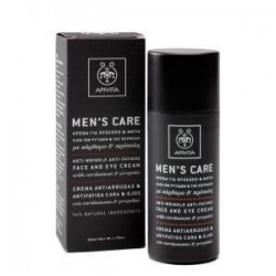 Men´s care Apivita crema anti-arrugas y antifagia facial y ojos con cardamomo y propóleo 50 ml