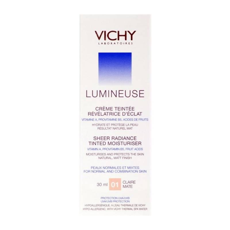 Vichy Lumineuse crema con color reveladora de luminosidad acabado mate Clair piel normal/mixta 30 ml