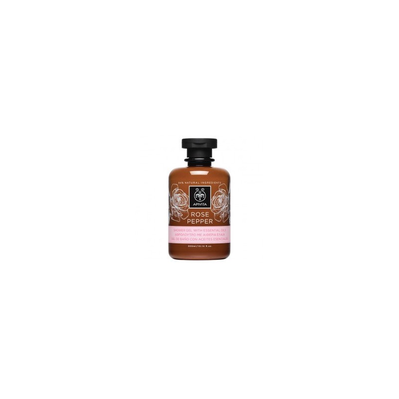 Apivita Rose Pepper gel de baño y ducha 300 ml