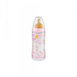 Nuk Biberón Rose de plástico Talla 1 300 ml 0-6 meses