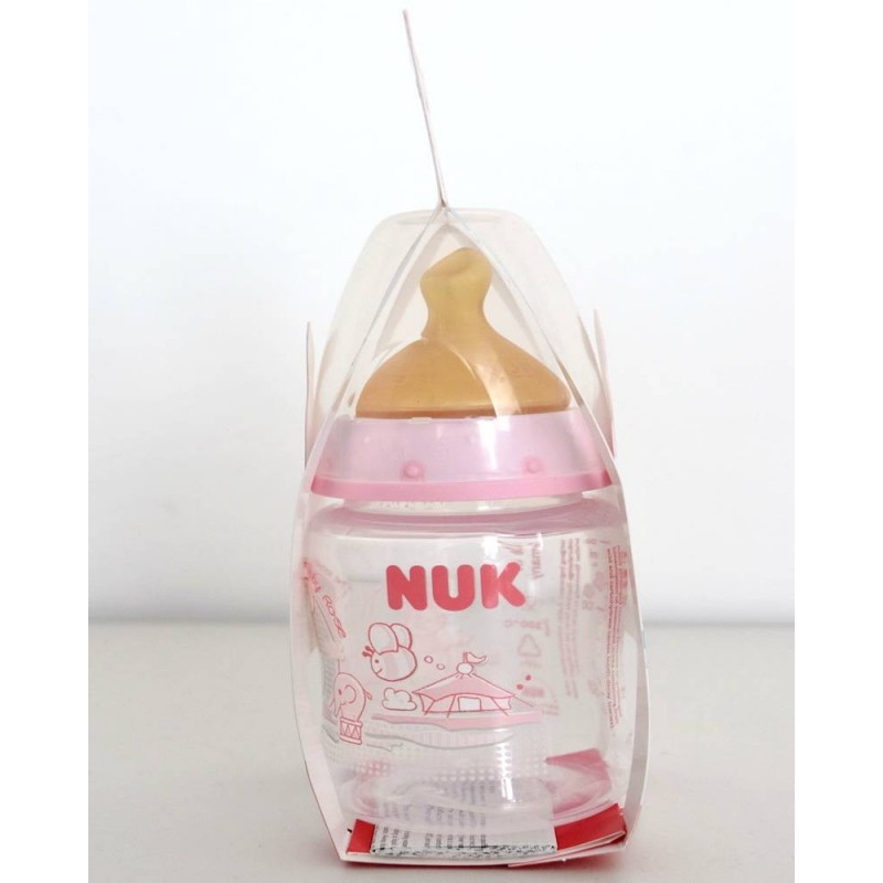 BIBERON CRISTAL LATEX NUK 240 ML 0-6 MESES