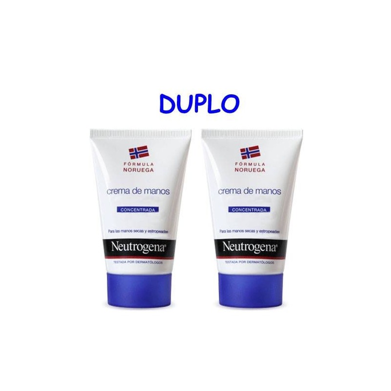 Duplo Neutrógena Crema de Manos concentrada con perfume 2 x 50 ml